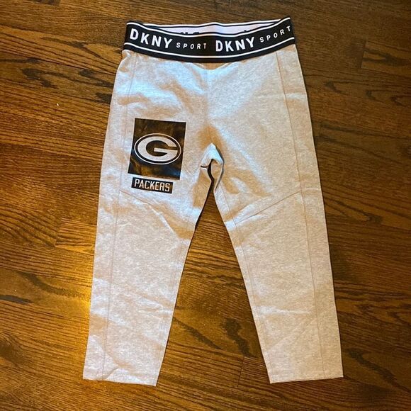 NWT DKNY Sport x NFL Small Capri Leggings Elastic Waist - Picture 1 of 5